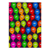 Balloon Wallpaper Greeting Card