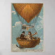 Ballooning at 4000 meters - 1804 poster
