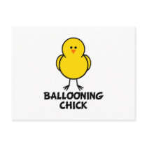 Ballooning Chick Postcard