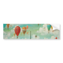 Ballooning Over Paris Bumper Stickers