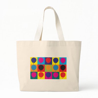 Ballooning Pop Art Bags by sciencewillprevail