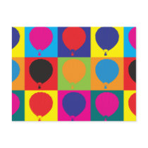 Ballooning Pop Art Postcards