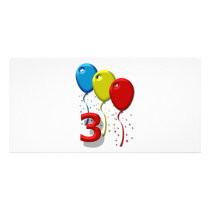balloons 03 years photo cards by fotowino balloons 03 years photo cards