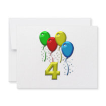 balloons 04 years invitations by fotowino balloons 04 years invitations
