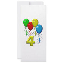 balloons 04 years rack cards by fotowino balloons 04 years rack cards
