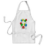 balloons 08 years apron