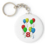 balloons 08 years keychain