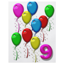 balloons 09 years flyers