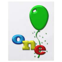 balloons 1 year old flyers