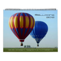 Balloons 2012 wall calendar