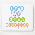 Balloons 21st Birthday mousepads by birthdayTshirts Balloons 21st Birthday mousepads