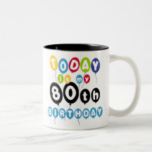 Balloons 80th Birthday Mug