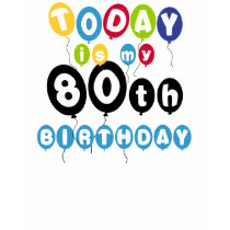 Balloons 80th Birthday t-shirts by birthdayTshirts Balloons 80th Birthday t-shirts