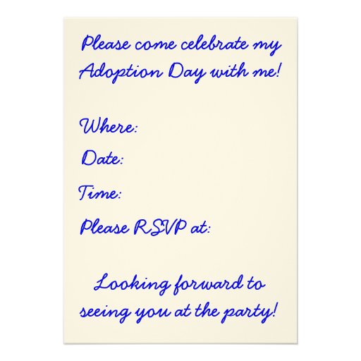 Balloons  Adoption Day Party invitation