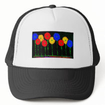 Balloons and Flowers hats by INTHEPRESENT Balloons and Flowers hats