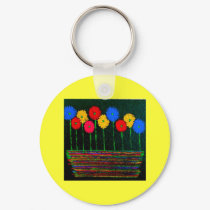 Balloons and Flowers keychains by INTHEPRESENT Balloons and Flowers keychains