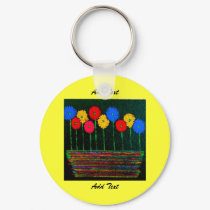 Balloons and Flowers Keychain by INTHEPRESENT Balloons and Flowers Keychain