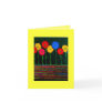 Balloons and Flowers Thank You Note Card
