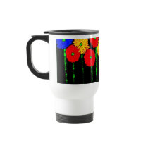 Balloons and Flowers Travel Mug