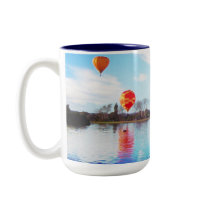 balloons at the lake mugs by curiouskiwi balloons at the lake mugs