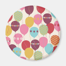 Balloons Celebration/ Chevron/ Bunting/ Magnet