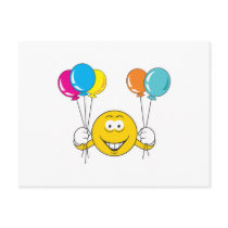 Balloons Celebration Smiley Face postcards by doonidesigns Balloons Celebration Smiley Face postcards