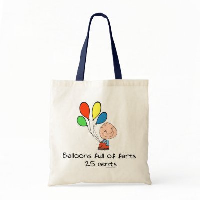 Balloons full of farts bag by ironydesign