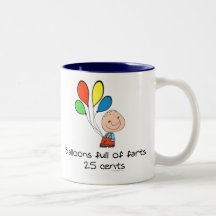 Balloons full of farts coffee mug