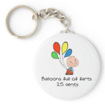 Balloons full of farts keychain