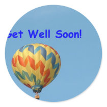 Balloons, get well soon! stickers