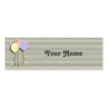 Balloons Gift Enclosure Card Business Card Template