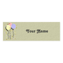 Balloons Gift Enclosure Card Business Cards