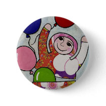 Balloons glorious balloons pinback button