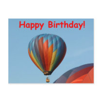Balloons, Happy Birthday, 2 generic Postcard