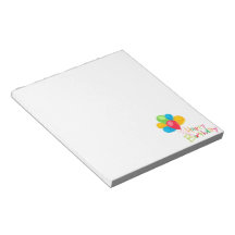 Balloons Happy Birthday Note Pad