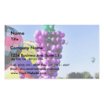 Balloons Hot Air Cluster John Ninomiya 4 Business Card Template
