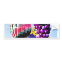 Balloons Hot Air Clusters Bumper Sticker