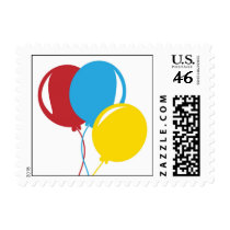 Balloons in Three primary colors Stamps