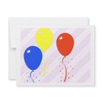 balloons invitations