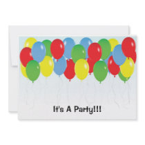 balloons, It's A Party!!! invite invitations by tdoes1 balloons, It's A Party!!! invite invitations