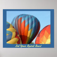 Balloons!  Let your spirit soar! poster