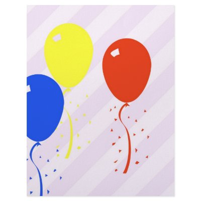 balloons customized letterhead by fotowino