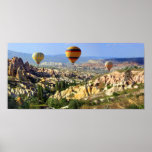 balloons over cappadocia poster