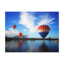 Balloons over Henley Lake postcards by curiouskiwi Balloons over Henley Lake postcards