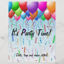 Balloons Party flyer
