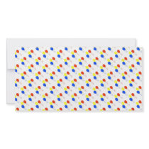 balloons pattern custom photo card