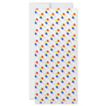 balloons pattern rack card template