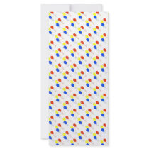 balloons pattern rack card template