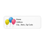 Balloons Return Address Label