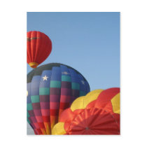 Balloons!  Saturn and Stars Postcard